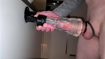 Preview 1 of Vigna Organisms - Cumming all over my favourite Fleshlight,  cum dripping on the kitchen floor