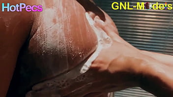 Preview 4 of Xx Rape Hot Video - Hot Pecs getting worshipped and played in the shower!