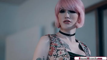 Preview 1 of Xxx Foshto Sxsy Videos - Stepbro barebacks busty tgirl Lena Moon