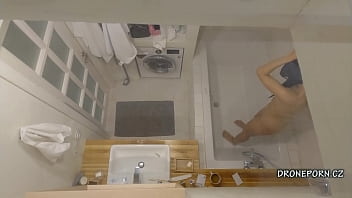 Preview 3 of Sexxxx B - Spy cam hidden in the shower vents fan
