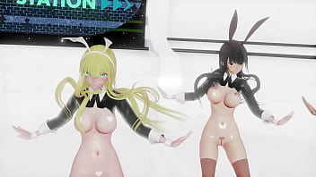 Preview 1 of Anal Assholet - MMD Trio 1