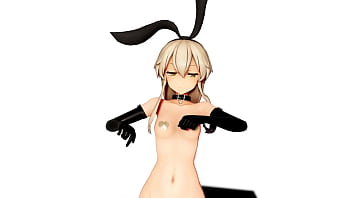 Preview 1 of Maid Japan Cleaning Ass - MMD R18 S h i m a k a z e LUVORATORRRRRY