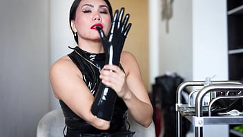 Preview 2 of Manchu Lakshmi Sexvideos - LATEX GLOVES ASMR