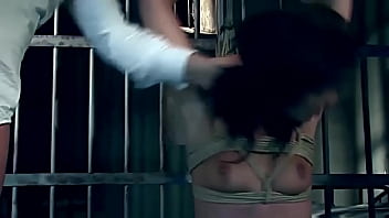 Preview 4 of 18 Gril Pussy - Dirty cop sex slaves series. Tamed wild cat. Part 1. Soon she gets chest harness,  weighted nipple clamps,  spits on her face,  he spits into her mouth,  then he roughly finger fucks her. She has her next bound orgasm,  painful and harsh...