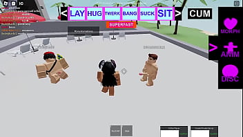 Preview 2 of School Sex Trening - Having sex with 2 random guys on roblox