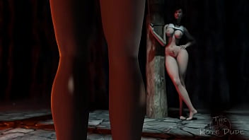 Preview 2 of 9 Month Pregnant Gangbang Rape - Lara croft get fucked by Tifa (Lara&#039_s part 03 [TheRopeDude])