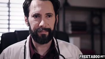 Preview 3 of Long Peniz - Devious Fertility Doctor Creampies Desperate Female Client In Front Of Husband! Kenzie Taylor - Full Scene On FreeTaboo.Net