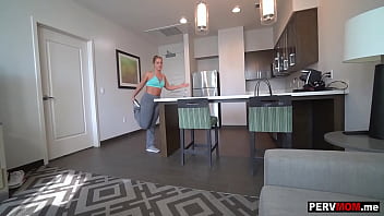 Preview 1 of Brunette Bank - My big ass MILF stepmom Candice Dare needed to get some cardio in