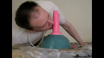 Preview 4 of Mom And Young Boy Erection - Pink dildos in my asshole