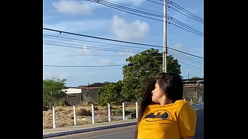 Preview 1 of Student Fuck Teacher Pussy - Marido larga esposa nua no meio da rua em Jo&atilde_o Pessoa Luana Kazaki
