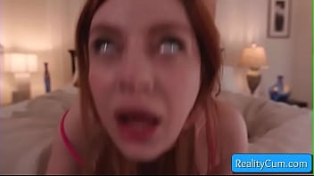Preview 1 of Bisaya Youjizz - Sexy redhead slut teen Aaliyah Love get her pussy pounded hard doggy style by monster white fat cock