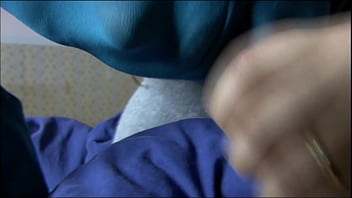 Preview 2 of Study Room Sex Sester D Brother - Blue encasement nylon blowjob 2