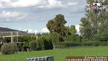 Preview 1 of Ensest Movies - Deutsche d&uuml_nne hausfrau mit kleinen titten fickt auf dem bauernhof