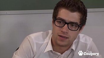 Preview 1 of Xes69 Com - Britney Amber Lets Her Student Fuck Her Tits In Class