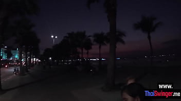 Preview 1 of Oxford University Sex - Sexy big ass Asian slut sucking bad clients dick after passion night walk