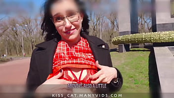 Preview 1 of Cina Solo Gerll - Let&#039_s walk in Nature - Public Agent PickUp Russian Student to Real Outdoor Fuck / Kiss cat 4k