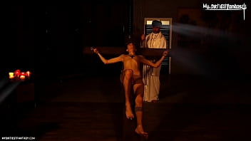 Preview 3 of Indian Sxe Marathi Video - Hot Christian Twink gets his sins forgiven after dominant holy father fucks him bareback!