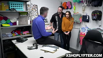 Preview 1 of Kendre Sex - Teen Sera Ryder was caught shoplifting and her accomplice stepfather offers her young stepdaughter&#039_s services to prevent them from being jailed.