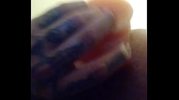 Preview 3 of Phonepornogif - Tattooed chubby slut opens hole with big dildo