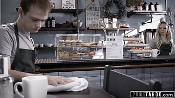Preview 1 of Anybunny Mobie - PURE TABOO Lily Larimar Almost Caught Fucking in Public Cafe