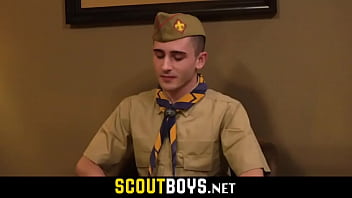 Preview 1 of Many Qater - Hot teen and scoutmaster fuck on office desk-SCOUTBOYS.NET