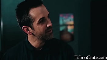 Preview 1 of Night Dad - Student Fucks Janitor To Keep Him From Fucking Other Students