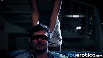 Preview 1 of Creamy Teanscom - Naughty Anya Krey blindfolds her lover before giving him BJ