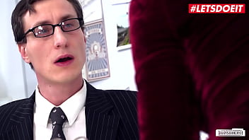Preview 2 of Thug Black Nifty - LETSDOEIT - (Victoria Pure &amp_ Jason Steel) Hot Czech MILF Boss Tease And Fucks At The office With One Of Her Colleagues