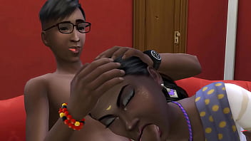Preview 2 of Hadise Sex Videosu - Indian step Mom And Son Caught Her Virgin Son Reading A Book About Sex Then She Blowjob To Help Him After Son Finished He Went To Mother Room At Night To Continue And Fuck Her