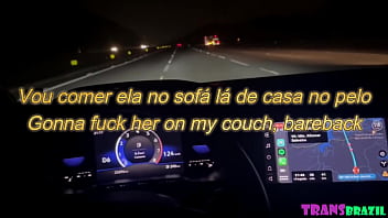 Preview 1 of Frnce Sex Xxx - ALUGUEI CARRO PRA BUSCAR A GATA EM SAMPA. SUBI A SERRA A 140,  GANHEI 3 MULTAS,  MAS LEITEI GOSTOSO NO PELO