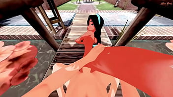 Preview 3 of Dunja Reiter - Princess Jasmine swallows your cum and gets fucked from your POV.