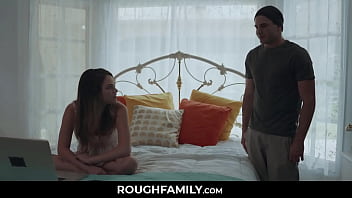 Preview 1 of Phim Sex Pi Li Pi - RoughFamily.com ⏩ Step Siblings Warming the Bed with SEX - Athena Faris,  Nathan Bronson