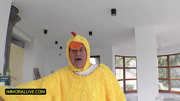 Preview 1 of Deepika Pado Con Xxx - Adorable Blonde Emily&rsquo_s Booty Hole Stretched Out by Big Cock Pink Easter Bunny??!!