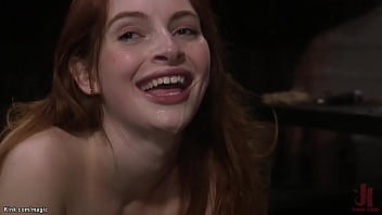 Preview 3 of Vilege Vidio - Slim redhead anal fucked in bondage