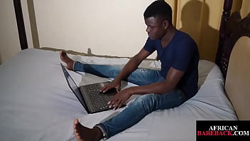 Preview 1 of Xxxhd Hijra Sex Train - Nubian twunk jerking off his uncut black cock