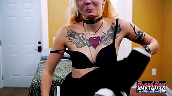 Preview 1 of Pinayporndaddy Com - Busty Pink Haired Trinity And Skinny Blonde Jackie Deepthroat A Cock!