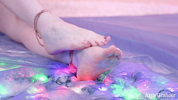 Preview 2 of Pakistaniii Six - close up feet size 10 with glitter - Arya Grander