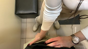 Preview 1 of First Time Sees Penis - I fucked my friend in a narrow anal in the fitting room of the store,  while her step mother was choosing things for herself. Extreme fucking. FeralBerryy