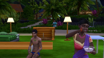 Preview 2 of Law In Daughter12 - Indian step Mom And Son Outside In The Sea Camping And Fuck His Indian Mother From Evening Until Dawn