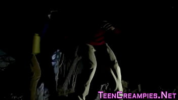 Preview 1 of Xxc Sex Dabl Sex Cam - Little teen babe gets railed