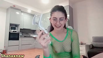 Preview 1 of First Time Chudayi Com - SPIT ON YOUR DICK PEE TWICE IN HIGH HEELS DURING LIVE SHOW