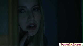 Preview 1 of Push Against Wall - Scarlett and Jessie licks their pussies