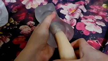 Preview 4 of Coroa Vadia - [EroNekoKun] - Review New Onahole some ASMR and tesing it Horse Dildo