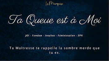 Preview 3 of Kate Po Xxxxxx - Ta Queue est &agrave_ Moi - French JOI Femdom dirty talking