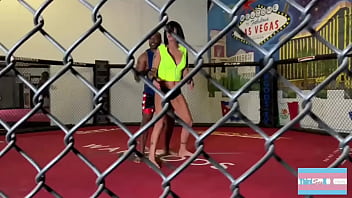 Preview 1 of Mantasa Ki Xxx - Milf Trans Gets Owned In The Octagon