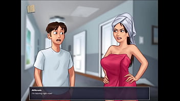 Preview 3 of Samanta Xxxxx - Summertime Saga 4,  Watching Sexy Jamie In The Shower