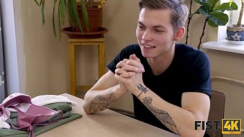 Preview 1 of Lust Bitch - Fist4K. Sexy girl loses strip card game and has to obey the perverted winner