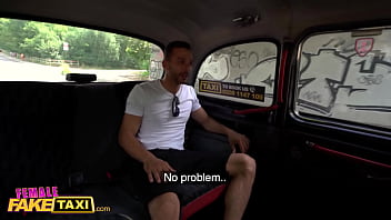 Preview 1 of Brazzerz Shwo - Female Fake Taxi Billie Star fucking a Dutch guy who has a bendy banana cock