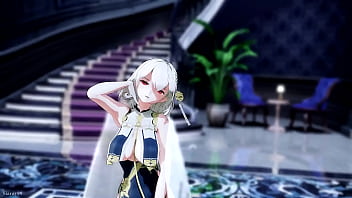 Preview 3 of Neighbor Wife Pool - MMD Azur Lane Phone Number 폰넘버  HMS Sirius