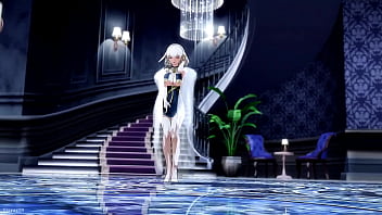 Preview 4 of Neighbor Wife Pool - MMD Azur Lane Phone Number 폰넘버  HMS Sirius